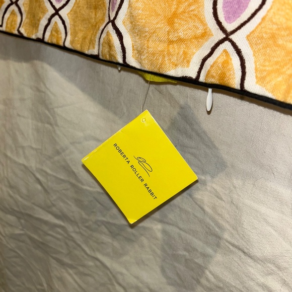 Roberta Roller Rabbit NEW NWT yellow lavender Ombre Moroccan Tile Euro S… - Picture 4 of 4